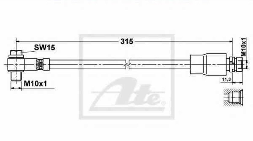 Furtun frana Producator ATE 83.6241-0316.3