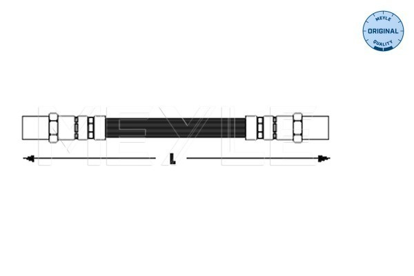 Furtun frana punte fata (0140420010 MEYLE) MERCEDES-BENZ