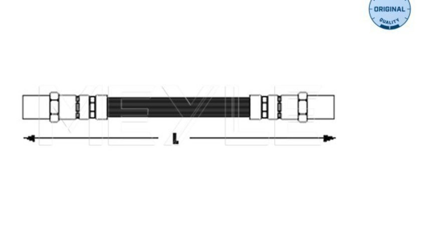 Furtun frana puntea spate (1006110002 MEYLE) AUDI,SEAT,VW