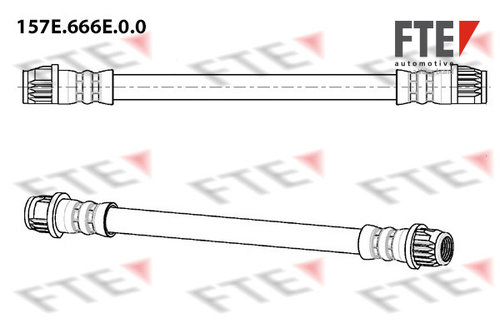 Furtun frana puntea spate (157E666E00 FTE) Citroen,DS