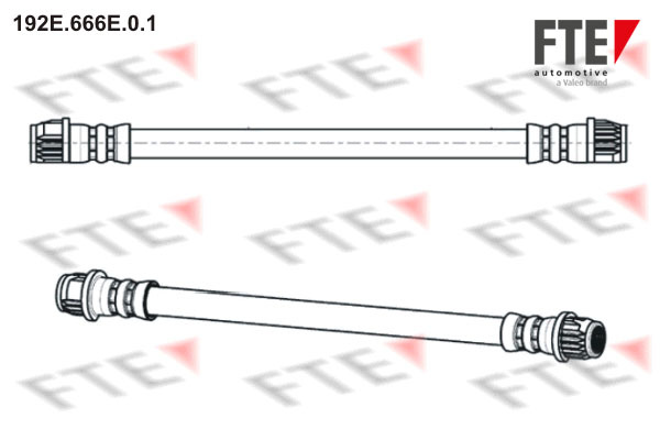 Furtun frana puntea spate (192E666E01 FTE) Citroen,OPEL,PEUGEOT,VAUXHALL