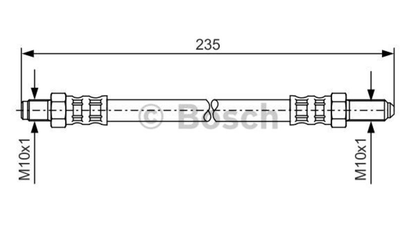 Furtun frana puntea spate (1987476185 BOSCH) FORD