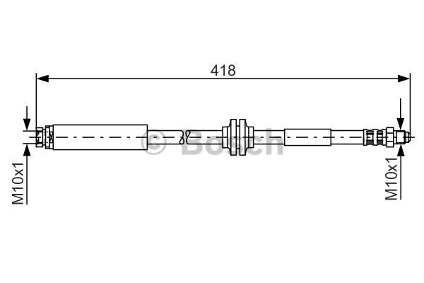 Furtun frana puntea spate (1987481058 BOSCH) MAZDA,VOLVO,VOLVO (CHANGAN)