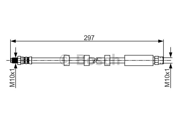 Furtun frana puntea spate (1987481262 BOSCH) VOLVO