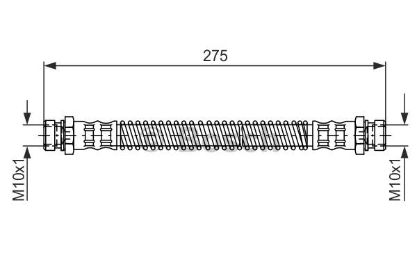 Furtun frana puntea spate (1987481276 BOSCH) HYUNDAI