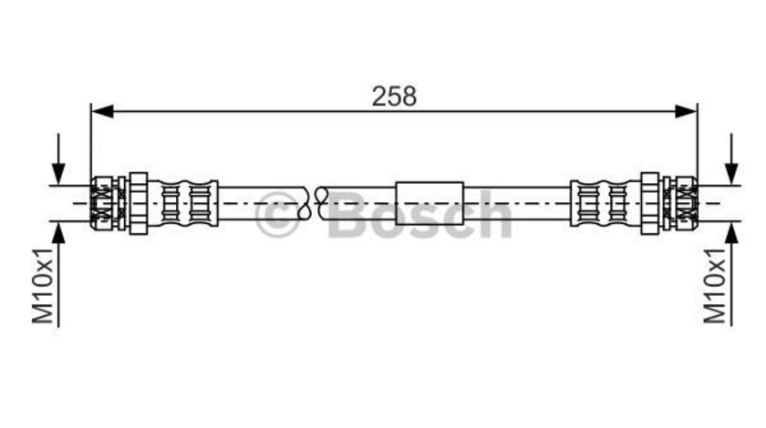 Furtun frana puntea spate (1987481369 BOSCH) VW