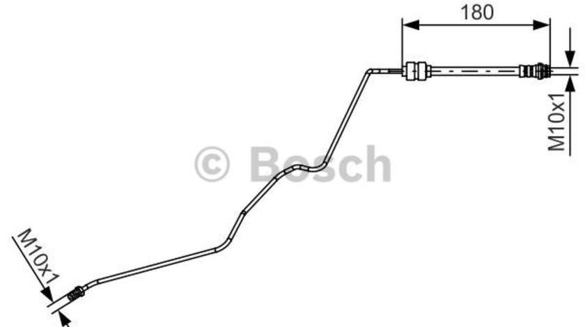 Furtun frana puntea spate (1987481421 BOSCH) FORD,FORD AUSTRALIA