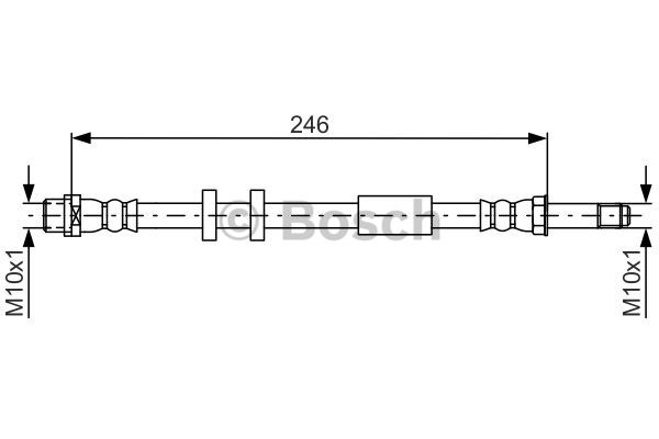 Furtun frana puntea spate (1987481714 BOSCH) AUDI