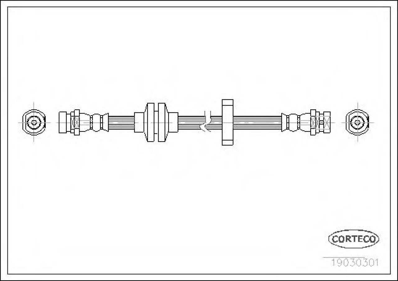 Furtun frana RENAULT ESPACE IV (JK0/1) (2002 - 2015) CORTECO 19030301 piesa NOUA