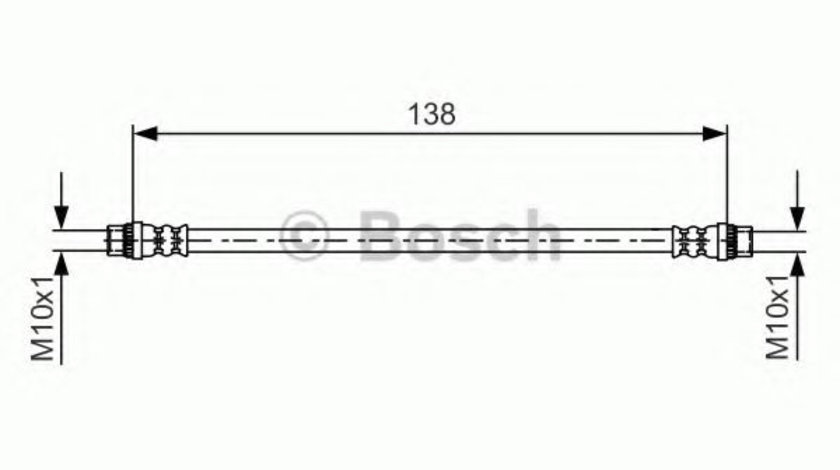 Furtun frana RENAULT GRAND SCENIC III (JZ0/1) (2009 - 2016) BOSCH 1 987 481 625 piesa NOUA