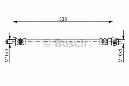 Furtun frana RENAULT KANGOO Express (FC0/1) (1997 - 2007) BOSCH 1 987 476 955 piesa NOUA