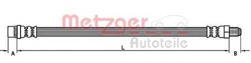 Furtun frana RENAULT KANGOO Express (FC0/1) (1997 - 2007) METZGER 4110109 piesa NOUA