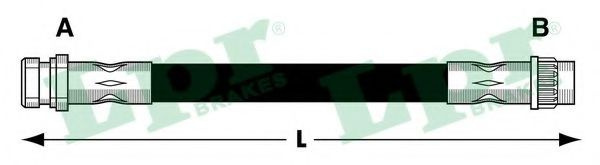 Furtun frana RENAULT KANGOO Express (FC0/1) (1997 - 2007) LPR 6T47838 piesa NOUA