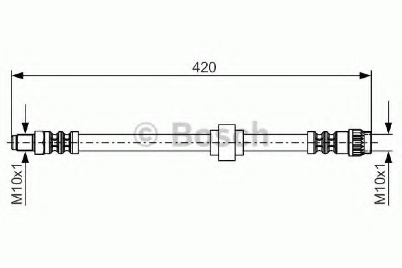 Furtun frana RENAULT MEGANE I Break (KA0/1) (1999 - 2003) BOSCH 1 987 476 704 piesa NOUA