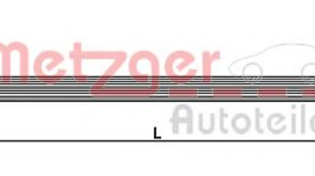 Furtun frana RENAULT MEGANE III Hatchback (BZ0) (2008 - 2016) METZGER 4110929 piesa NOUA