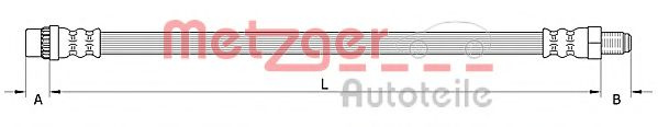 Furtun frana RENAULT SCENIC II (JM0/1) (2003 - 2009) METZGER 4110991 piesa NOUA
