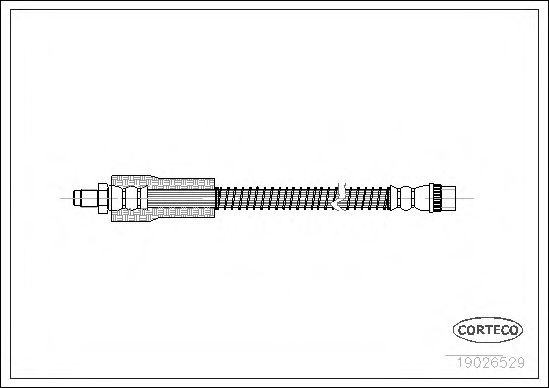 Furtun frana RENAULT SYMBOL I (LB0/1/2) (1998 - 2008) CORTECO 19026529 piesa NOUA