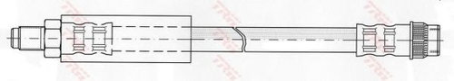 Furtun frana RENAULT TRAFIC I platou / sasiu (PXX) (1989 - 2001) TRW PHB403 piesa NOUA