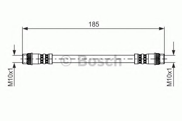 Furtun frana RENAULT TWINGO I (C06) (1993 - 2012) BOSCH 1 987 476 711 piesa NOUA