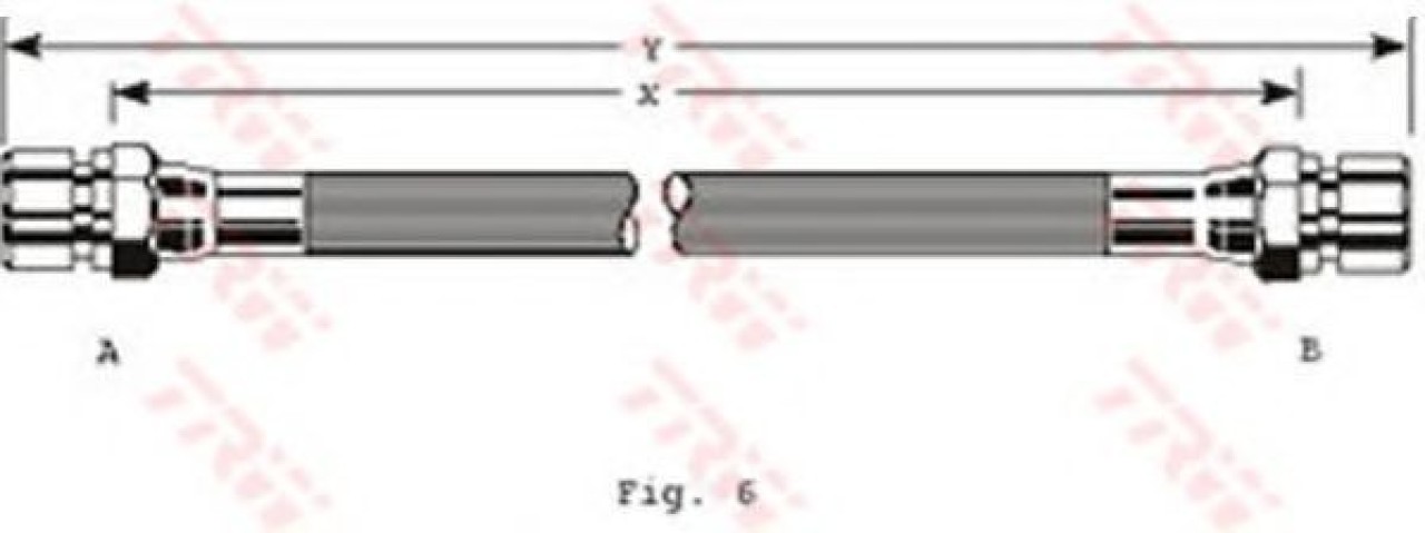Furtun frana SAAB 9-5 (YS3E) (1997 - 2009) TRW PHA229 piesa NOUA