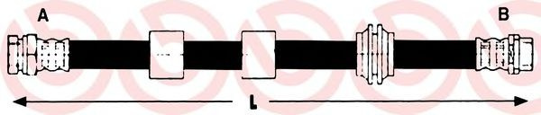 Furtun frana SEAT ALHAMBRA (7V8, 7V9) (1996 - 2010) BREMBO T 24 127 piesa NOUA