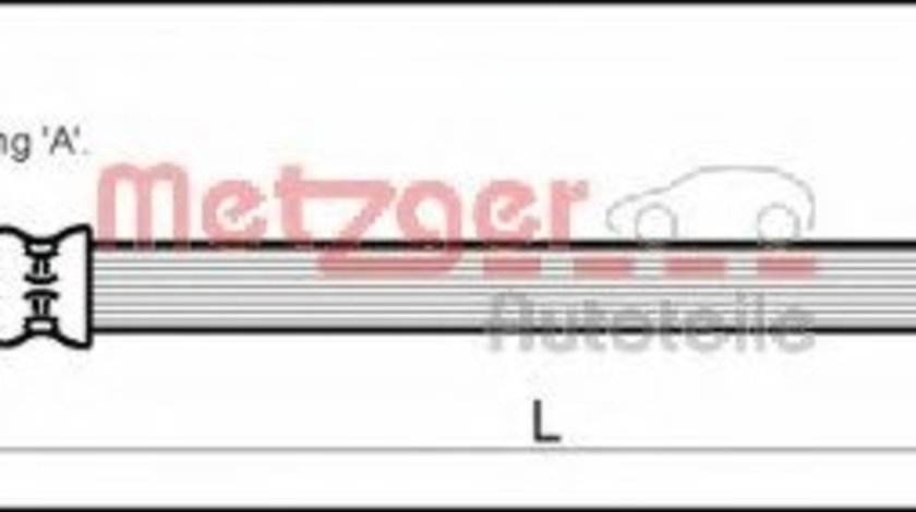 Furtun frana SEAT AROSA (6H) (1997 - 2004) METZGER 4114798 piesa NOUA