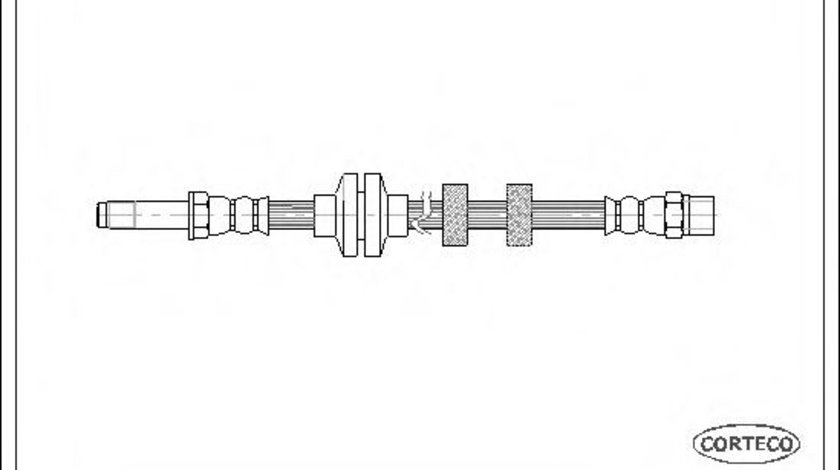 Furtun frana SEAT CORDOBA (6K1, 6K2) (1993 - 1999) CORTECO 19018523 piesa NOUA