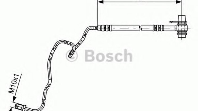 Furtun frana SEAT IBIZA IV (6L1) (2002 - 2009) BOSCH 1 987 481 536 piesa NOUA