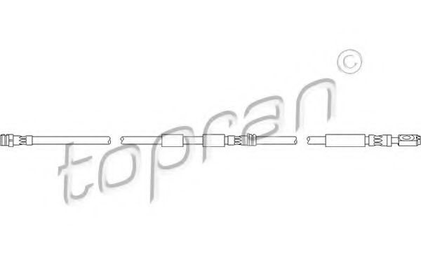 Furtun frana SEAT LEON (1M1) (1999 - 2006) TOPRAN 110 393 piesa NOUA
