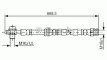 Furtun frana SEAT LEON ST (5F8) (2013 - 2016) BOSC...