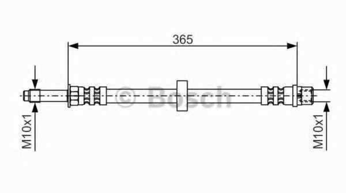 Furtun frana SEAT TOLEDO I (1L) BOSCH 1 987 476 851