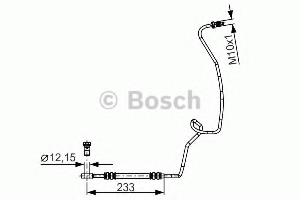 Furtun frana SEAT TOLEDO II (1M2) (1998 - 2006) BOSCH 1 987 481 338 piesa NOUA