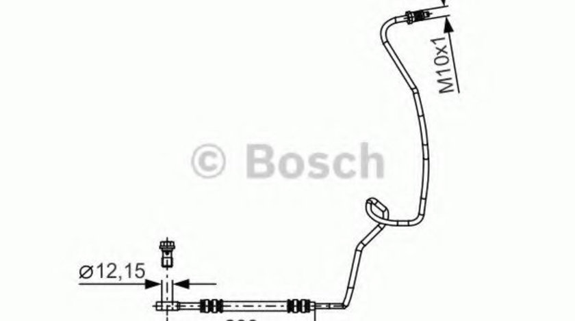 Furtun frana SEAT TOLEDO II (1M2) (1998 - 2006) BOSCH 1 987 481 338 piesa NOUA