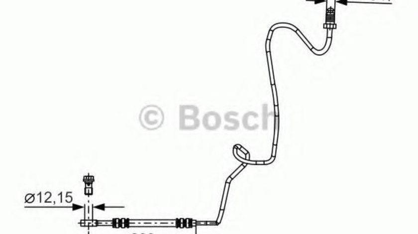 Furtun frana SEAT TOLEDO II (1M2) (1998 - 2006) BOSCH 1 987 481 339 piesa NOUA