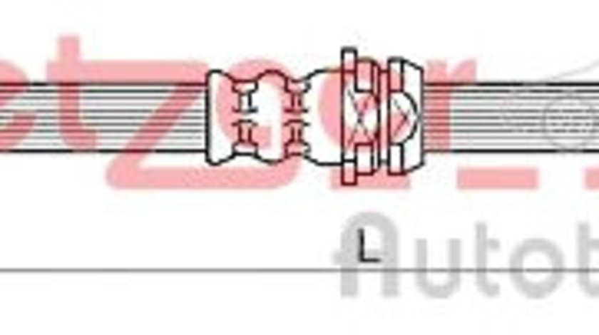 Furtun frana SEAT TOLEDO IV (KG3) (2012 - 2016) METZGER 4110881 piesa NOUA