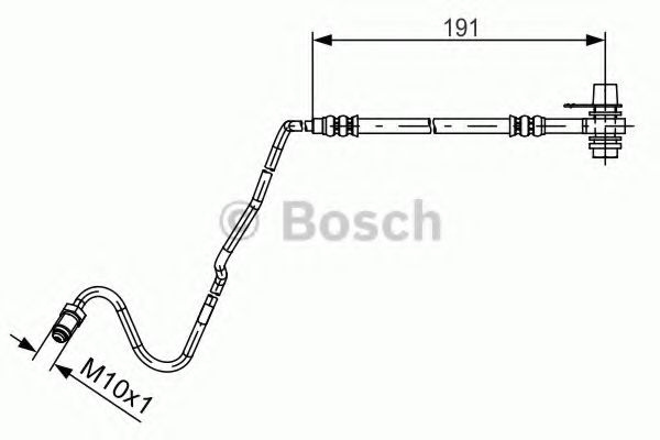 Furtun frana SKODA FABIA I (6Y2) (1999 - 2008) BOSCH 1 987 481 537 piesa NOUA