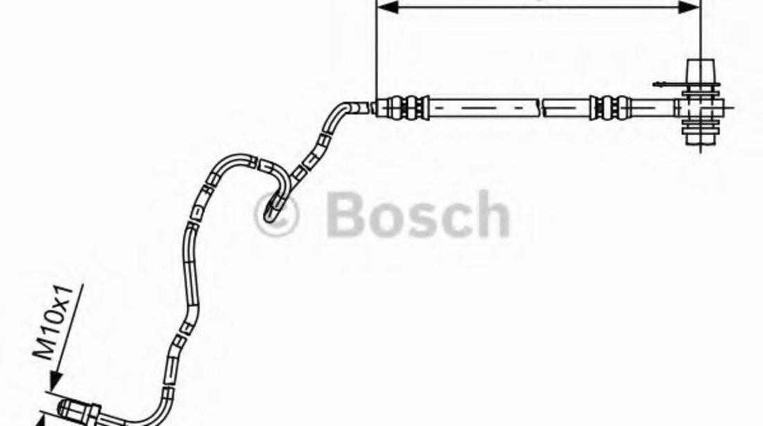 Furtun frana SKODA FABIA II (2006 - 2014) BOSCH 1 987 481 536 piesa NOUA