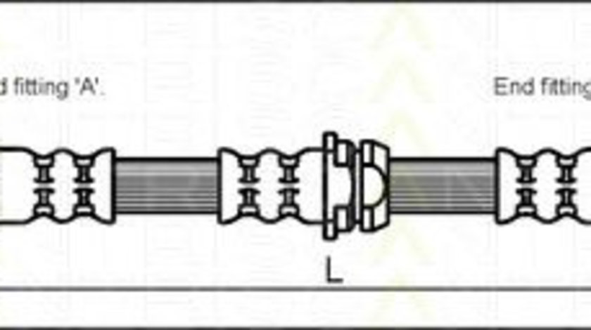 Furtun frana SKODA FABIA II (2006 - 2014) TRISCAN 8150 29127 piesa NOUA