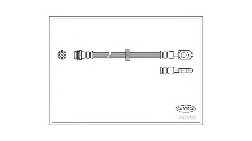 Furtun frana Skoda OCTAVIA (1U2) 1996-2010 #3 1006110053