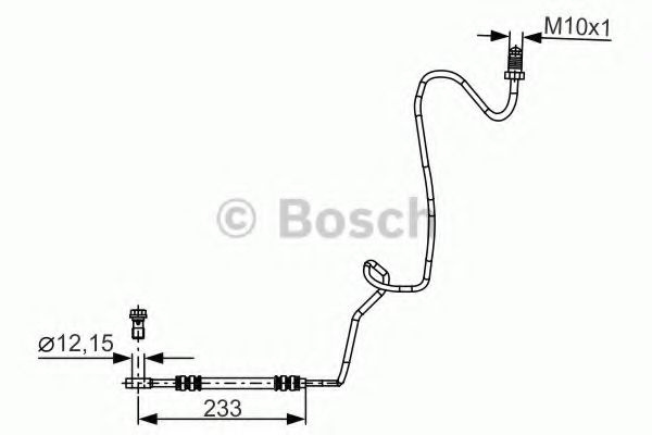 Furtun frana SKODA OCTAVIA I (1U2) (1996 - 2010) BOSCH 1 987 481 339 piesa NOUA