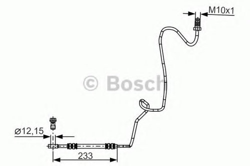Furtun frana SKODA OCTAVIA I (1U2) (1996 - 2010) BOSCH 1 987 481 339 piesa NOUA