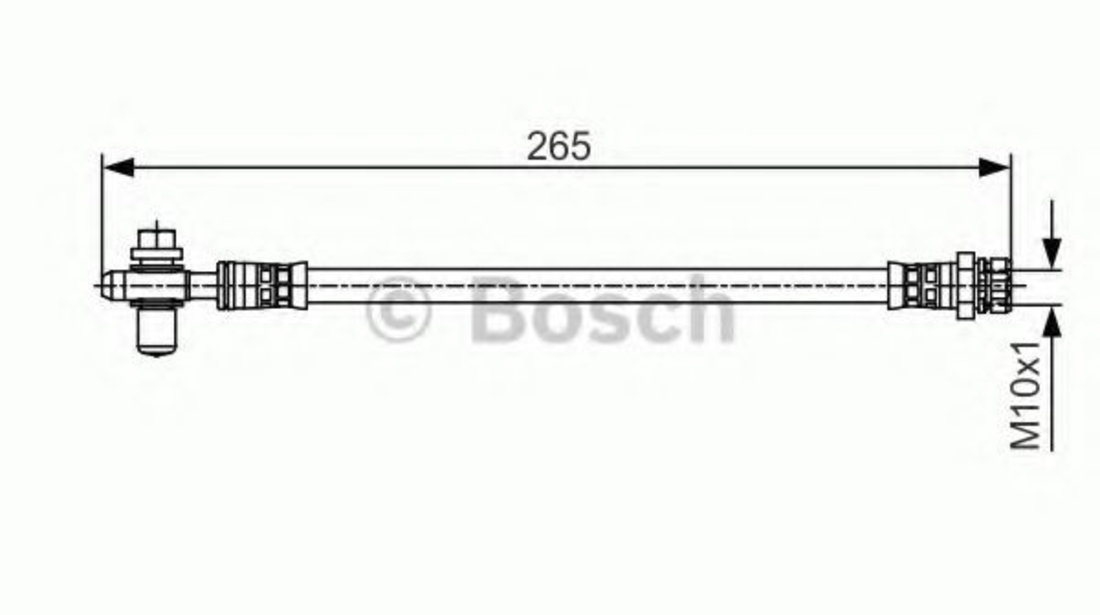 Furtun frana SKODA SUPERB II Combi (3T5) (2009 - 2015) BOSCH 1 987 481 518 piesa NOUA