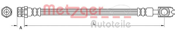 Furtun frana SKODA SUPERB II Combi (3T5) (2009 - 2015) METZGER 4110891 piesa NOUA