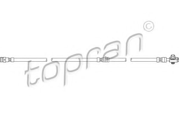 Furtun frana SKODA SUPERB II Combi (3T5) (2009 - 2015) TOPRAN 110 394 piesa NOUA