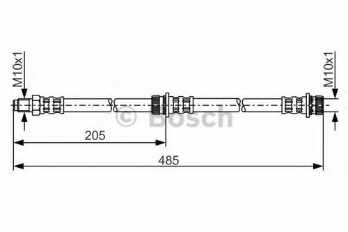 Furtun frana SMART FORFOUR (454) (2004 - 2006) BOSCH 1 987 481 055 piesa NOUA