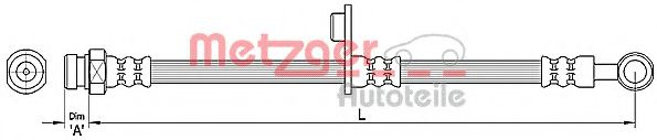 Furtun frana SMART FORFOUR (454) (2004 - 2006) METZGER 4110265 piesa NOUA