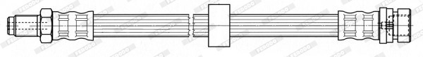 Furtun frana stanga (FHY3174 FERODO PREMIER) FORD