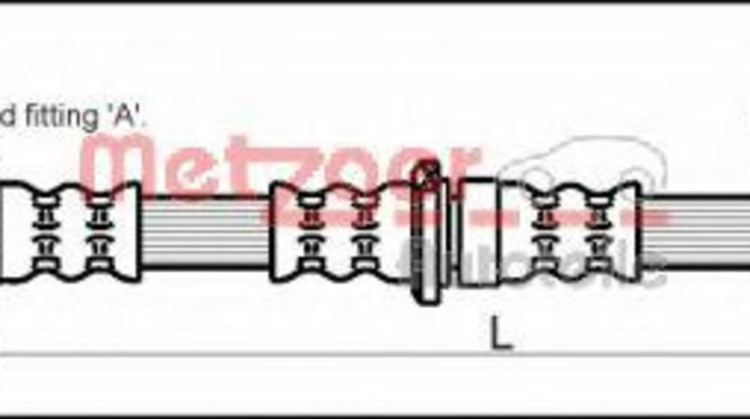 Furtun frana SUBARU IMPREZA Limuzina (GD) (1999 - 2016) METZGER 4110203 piesa NOUA