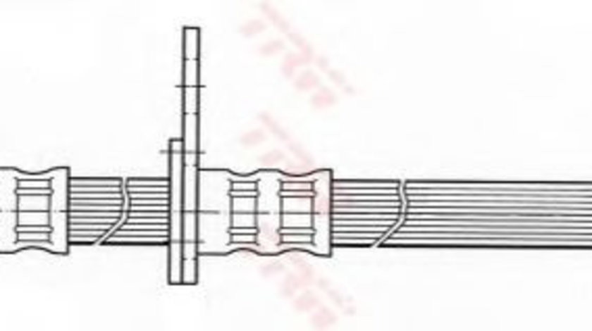 Furtun frana SUBARU IMPREZA Limuzina (GR) (2007 - 2016) TRW PHD438 piesa NOUA