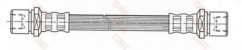 Furtun frana SUBARU OUTBACK (BE, BH) (1998 - 2003) TRW PHA404 piesa NOUA